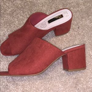 Never worn 2 in slide-on heels